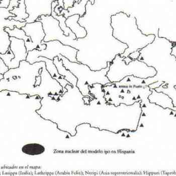 Click para ampliar. Pulsa en el nombre para ver la ficha. Topónimos serie ipo extrahispanos